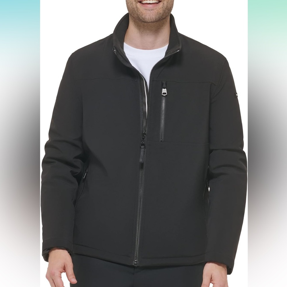 Calvin Klein men's soft shell jacket with Sherpa lining (Small)